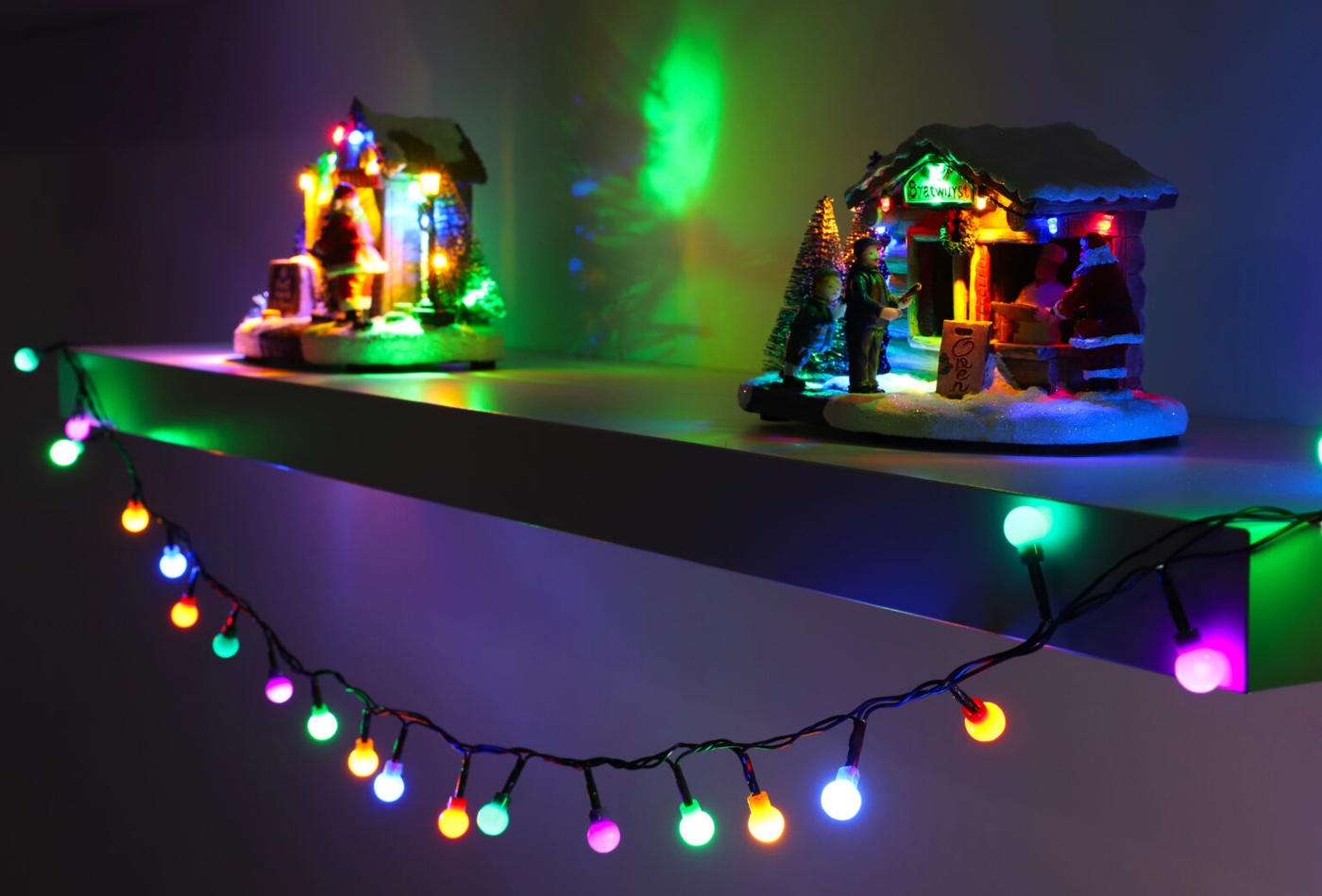 Christmas Concepts® 35 Multi Colour LED Berry Lights With 3m Green