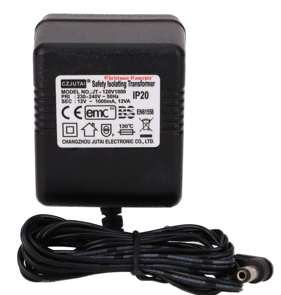Christmas Concepts® 12v 1.0a 12va AC Adaptor With Fitted Power Lead