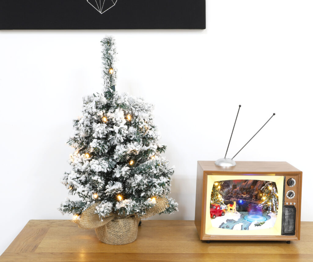 37 In. Pre-Lit Artificial Silver Christmas Tree, Hanging Metal Wire Decoration With Warm White Led Lights Battery Powered 37 In