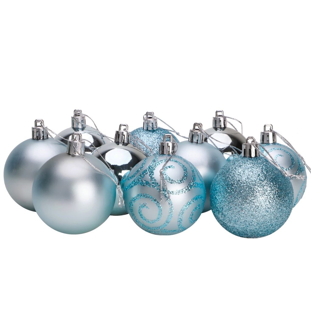 Christmas Concepts® Pack of 10 60mm Christmas Tree Baubles Shiny