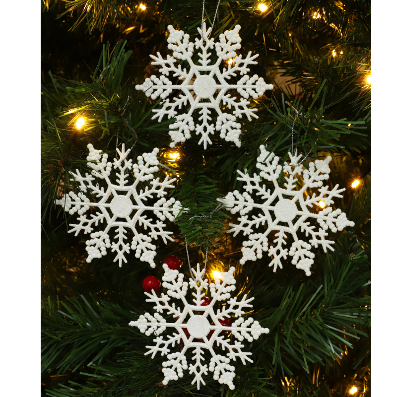 Snowflake Christmas Tree Decorations