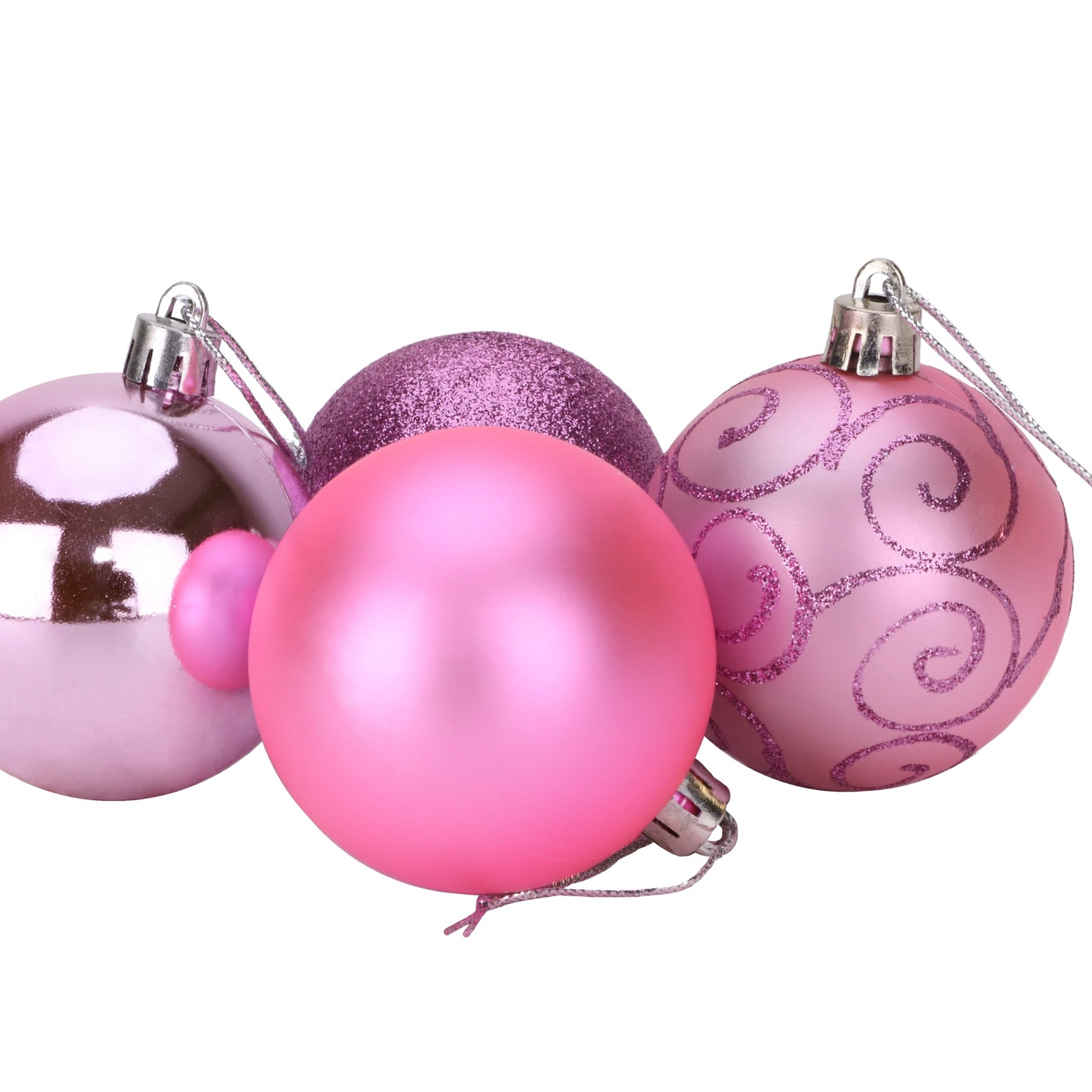 Christmas Concepts® Pack of 10 60mm Christmas Tree Baubles Shiny