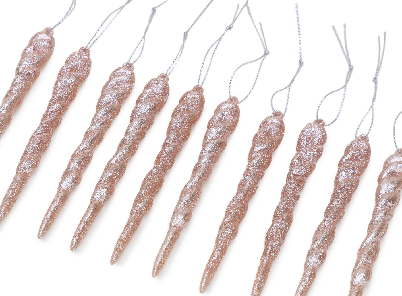 Christmas Concepts® 12cm Glitter Icicle Decorations Christmas Tree