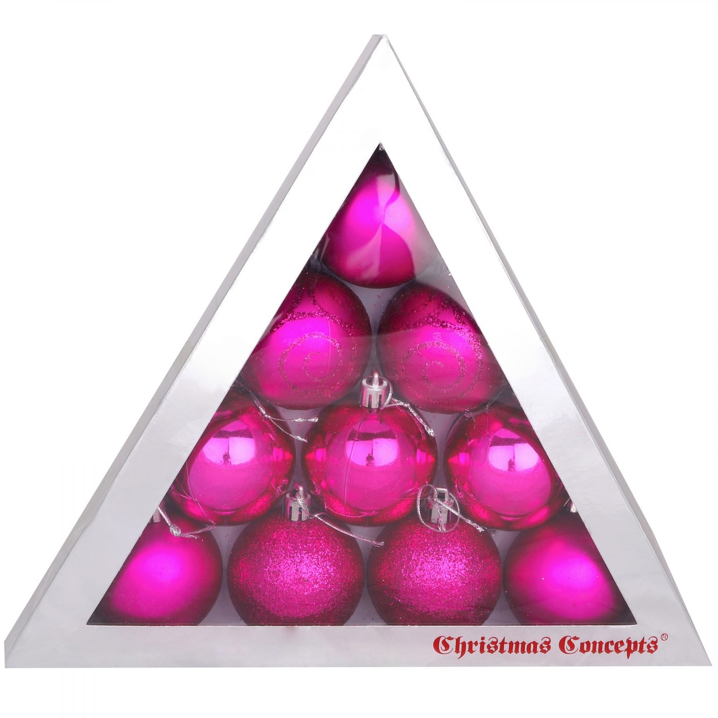 Christmas Concepts® Pack of 1060mm Hot Pink Christmas Tree Baubles