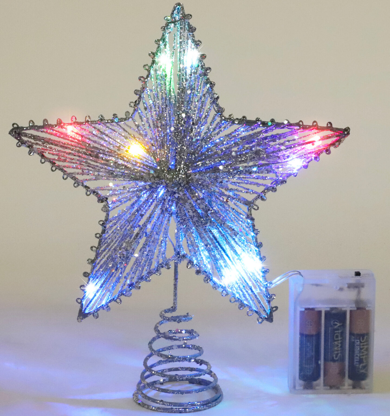 Christmas Concepts® 10" Springy Light Up Tree Top Christmas Star With