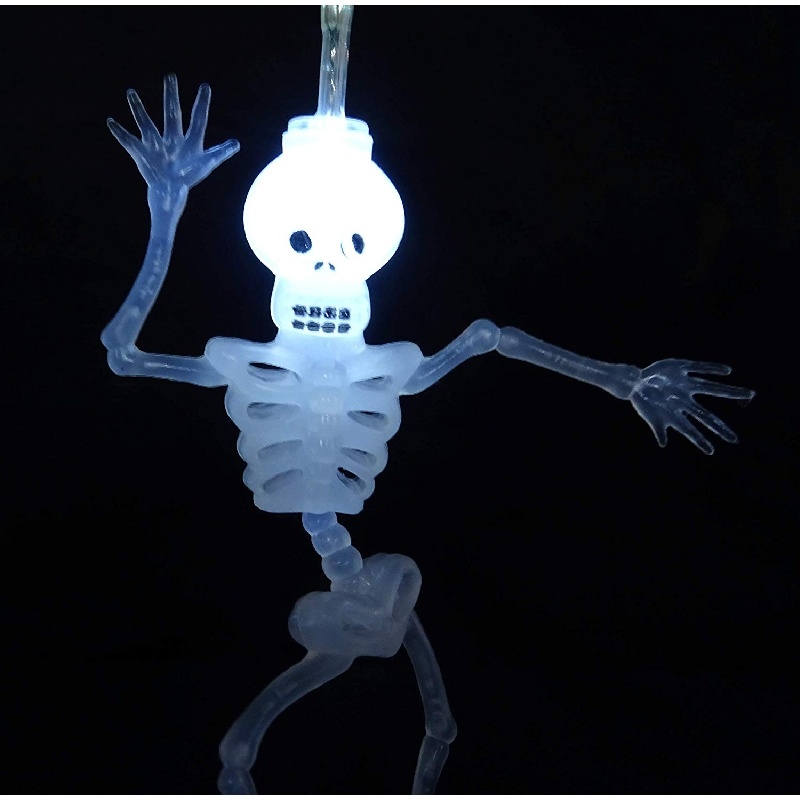 Christmas Concepts® 20 Halloween Skeleton Lights With White LED Lights