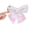 Christmas Concepts® 21cm Reversible Sequin Bow Accessories (Iridescent & Silver)