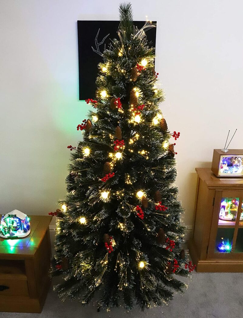 Christmas Concepts® 72" (1.8M) Frosted Green LED Fibre Optic Christmas