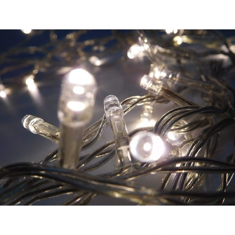 Christmas Concepts® 50 Warm White LED Lights Static With 5M Clear Cable