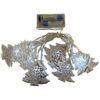 10 Silver Metal Tree Fairy Lights With White LEDs - 1.5m - Battery Operated - Bedroom Lights