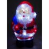 Christmas Concepts® 28cm White LED Acrylic Santa Christmas Decoration - Battery Operated - Indoor Christmas Decorations
