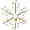 Christmas Concepts® 64.5cm Gold Snowflake Shaped Flat Christmas Card Holder - Holds 84 Cards+
