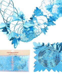 Christmas Concepts® Pack Of 2 9ft Foil Garland Festive Hanging Decorations - Christmas Decorations (Turquoise)