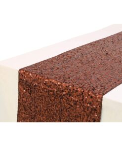 Christmas Concepts® Mocha Sequin Table Runner - 13" x 60" - Home Decoration/Party Decoration Dinner Party Accessories