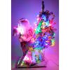 Christmas Concepts® 40" / 100cm Pre Lit Flocked Christmas Tree With Santa Figure Decorating Tree - Multi LED Lights