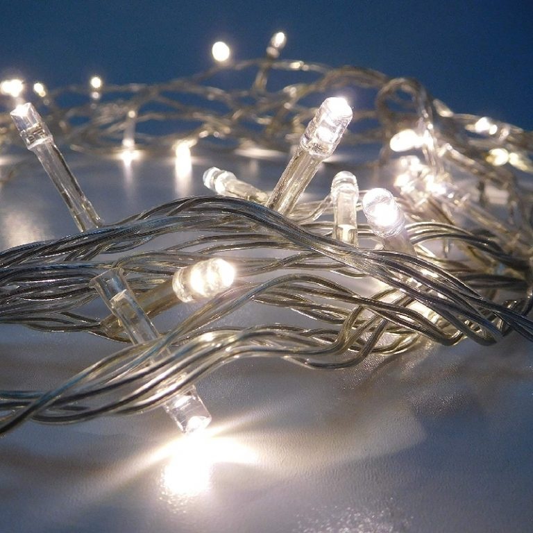 Christmas Concepts® 50 Warm White LED Lights Static With 5M Clear Cable