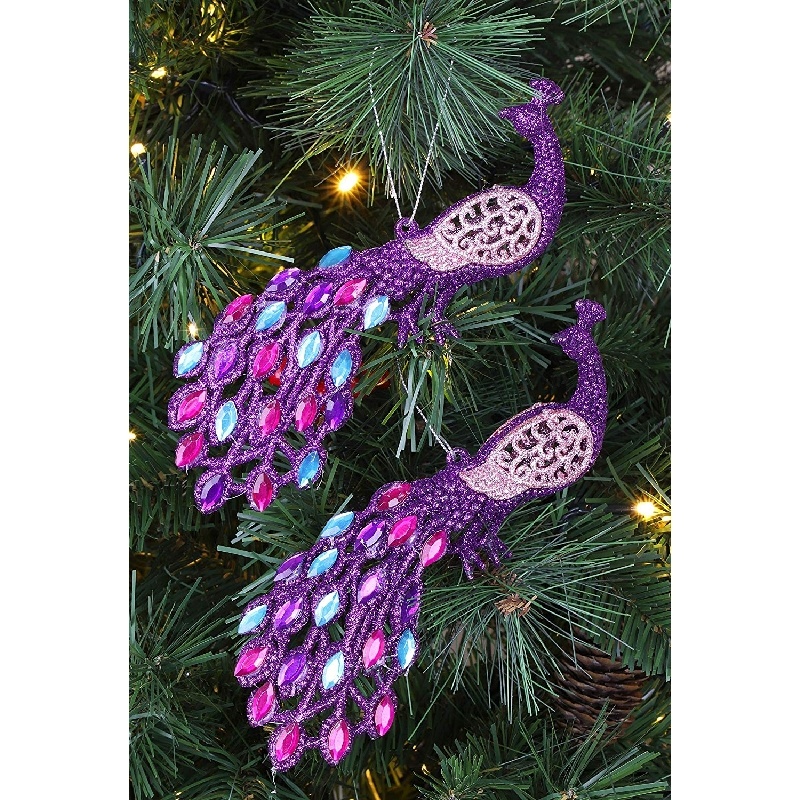 Christmas Concepts® 20cm Peacock Decoration With Jewelled Tail