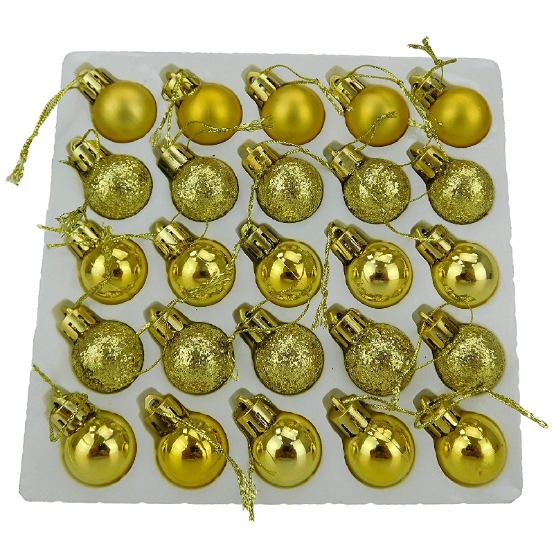 Christmas Concepts® Pack of 2525mm Mini Christmas Tree Baubles Shiny
