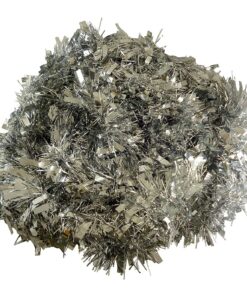 Christmas Concepts® 2.7m Chunky/Fine Christmas Tinsel - Christmas Decoration - High Quality Tinsel (Silver)