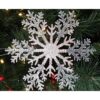 Christmas Concepts® 21cm 8" Large Glitter Decorated Snowflake Decoration - Christmas Baubles (Rose Gold, Pack of 1)