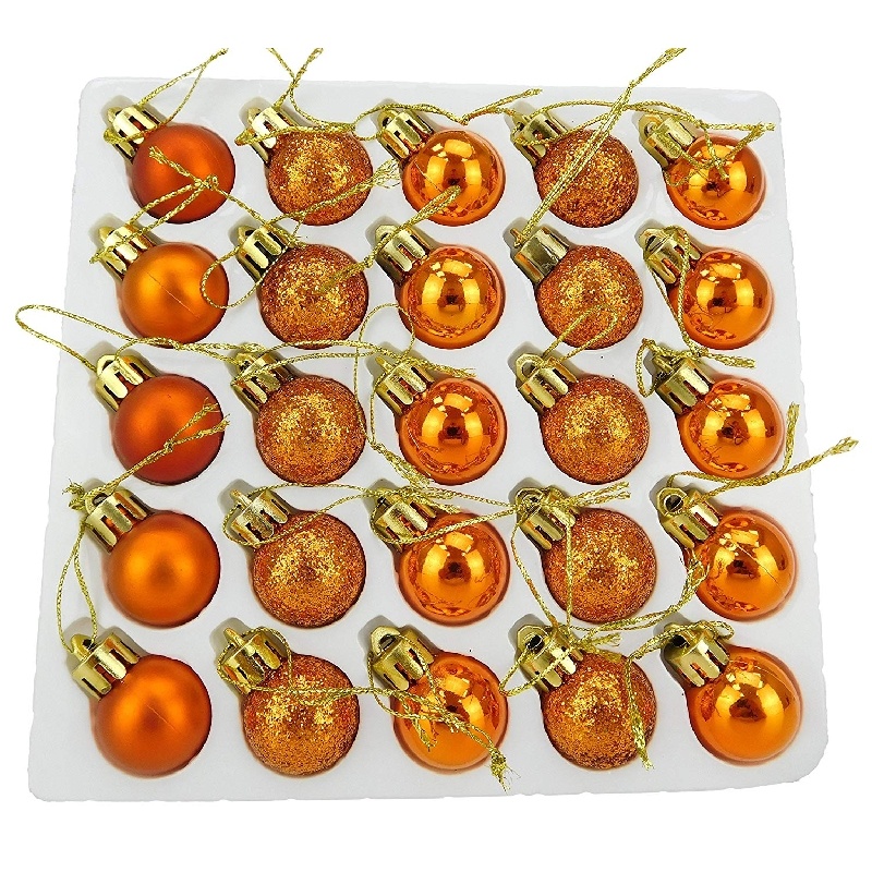 Christmas Concepts® Pack of 2525mm Mini Christmas Tree Baubles Shiny