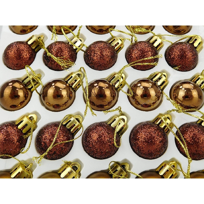 Christmas Concepts® Pack of 2525mm Mini Christmas Tree Baubles Shiny