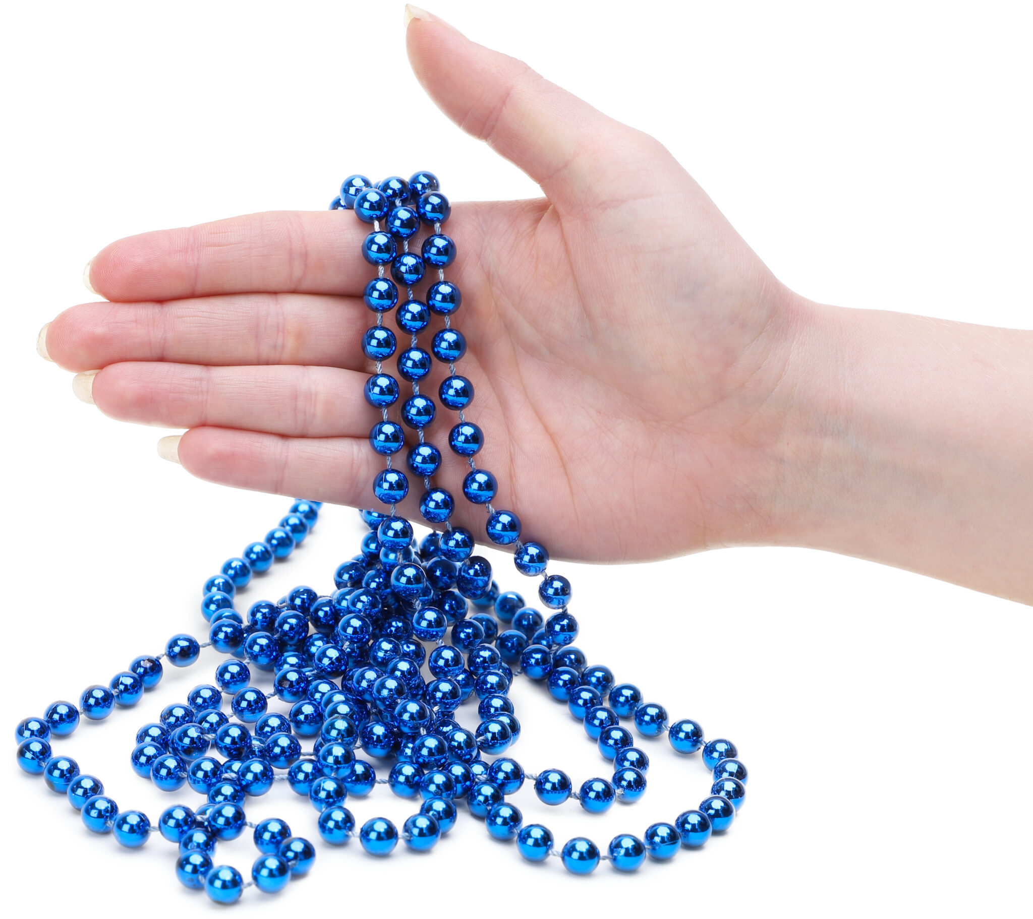 Catena Di Perle Di Natale Da 9 Piedi - Christmas Bead Garlands - Decorazioni Natalizie (Grigio Grafite