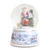 Christmas Concepts® 14cm Musical Christmas Resin Decoration With Santa & Dog Water Globe + Colour Changing LED Lights