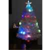 Christmas Concepts® 36 Inch (3FT) (90CM) Iridescent LED Fibre Optic Christmas Tree With Colour Changing LED Lights + Silver Base