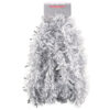 Christmas Concepts® 3m / 9.8ft Chunky/Fine Christmas Tinsel - Christmas Decoration - High Quality Tinsel (Matte White & Silver)