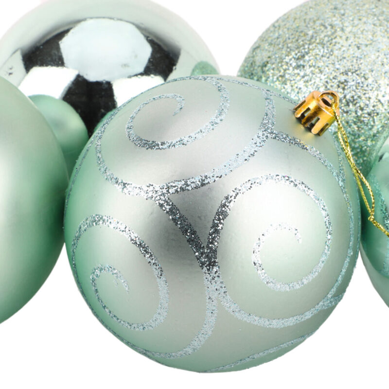 5100mm Large Baubles Shiny, Matte & Glitter Design Christmas