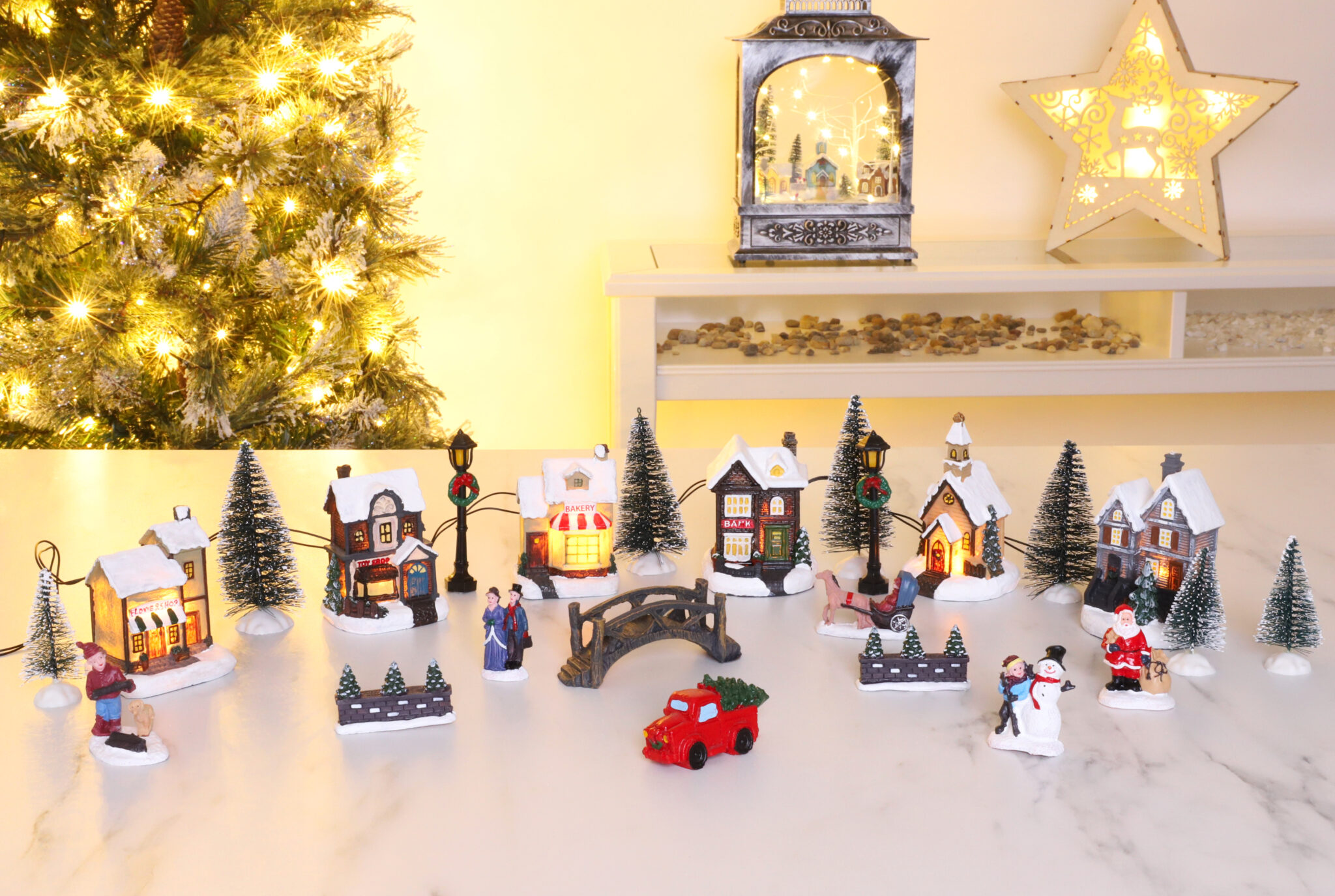 Christmas Concepts® 25 Piece LED Battery Operated Traditional Christmas Village Scene 