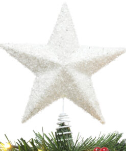 Christmas Concepts® 28cm Sparkly White Tree Top Star Christmas Decorations