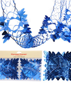 Christmas Concepts® Pack Of 2 9ft Foil Garland Festive Hanging Decorations - Christmas Decorations (Royal Blue)