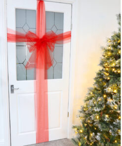 Christmas Concepts® Red Christmas Fabric Door Bow Decoration - Make Your Own Fabric Bow
