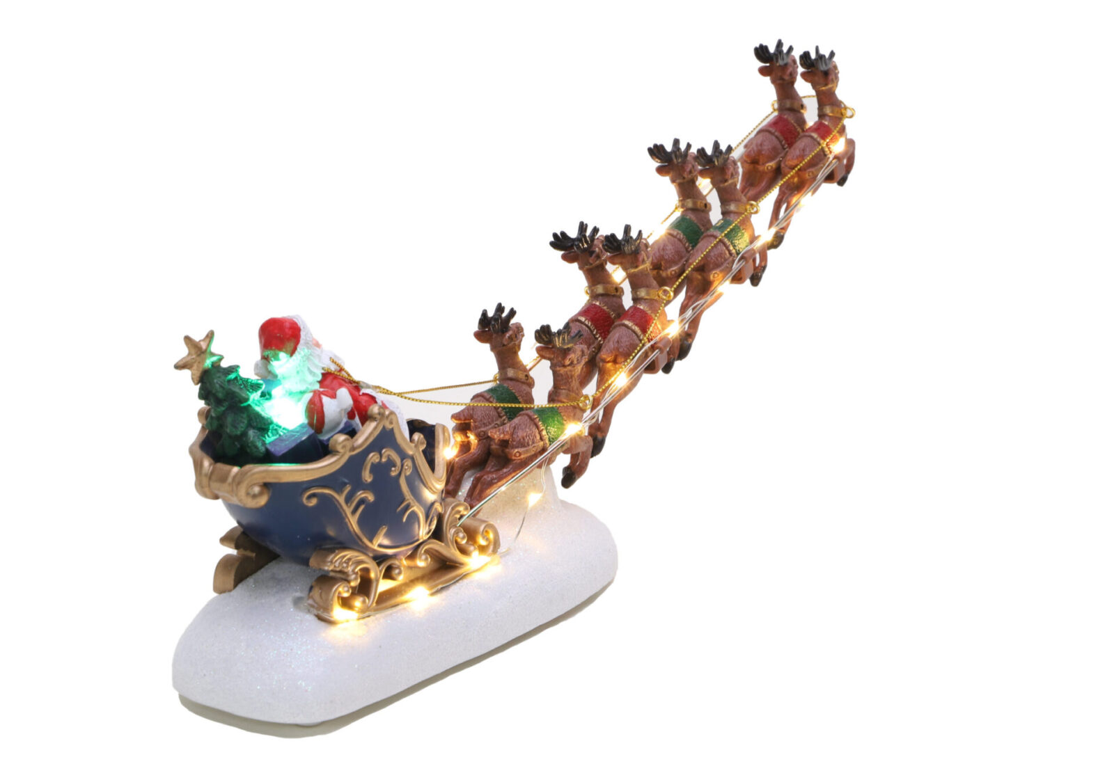 Christmas Concepts® 34cm Battery Operated LED Light Up Santas Sleigh