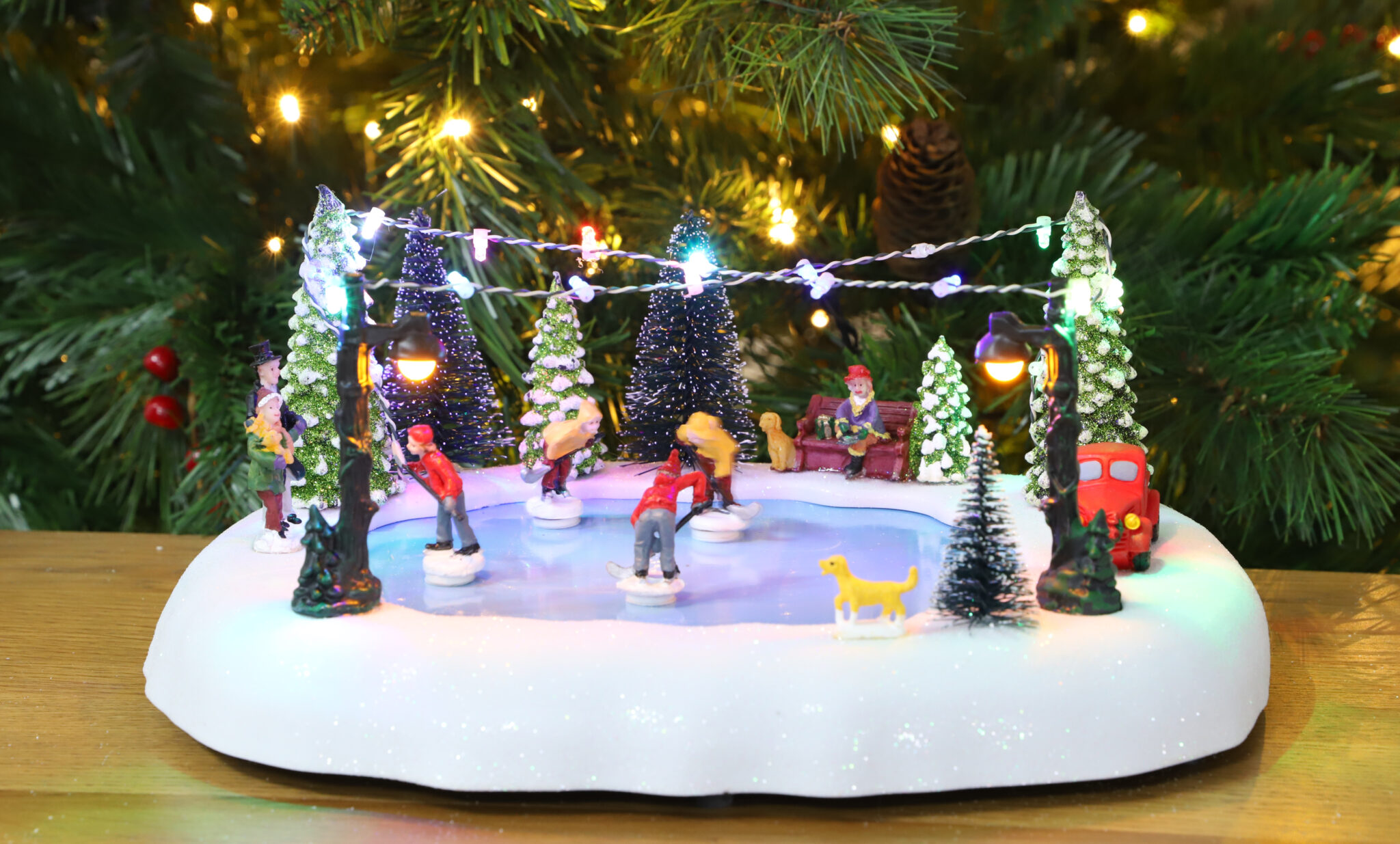 Christmas Concepts® 30cm Battery Operated Musical LED Animated Ice Rink