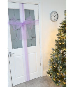 Christmas Concepts® Lilac Christmas Fabric Door Bow Decoration - Make Your Own Fabric Bow