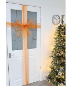Christmas Concepts® Coral Christmas Fabric Door Bow Decoration - Make Your Own Fabric Bow