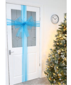 Christmas Concepts® Turquoise Christmas Fabric Door Bow Decoration - Make Your Own Fabric Bow