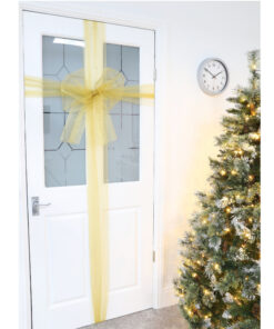 Christmas Concepts® Gold Christmas Fabric Door Bow Decoration - Make Your Own Fabric Bow