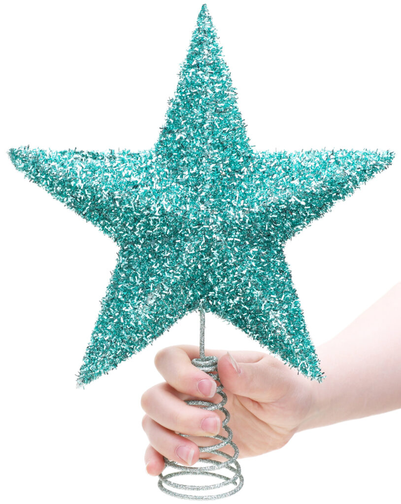 Christmas Concepts® 28cm Sparkly Tree Top Star Luxury Christmas