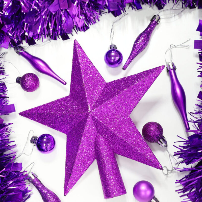 Stella Per Albero Di Natale In Argento - Puntale Decorativo Brillante, 18x18 Cm, Leggero, Per Decorazioni Natalizie