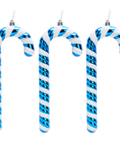 Christmas Concepts® Pack of 3–250mm Extra Large Candy Cane Baubles – Shiny & Glitter Decorated – Christmas Decorations (Royal Blue)
