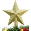 Christmas Concepts® 20cm Glitter Tree Top Star Decoration – Christmas Tree Topper (Gold)