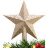 Christmas Concepts® 20cm Glitter Tree Top Star Decoration – Christmas Tree Topper (Champagne)