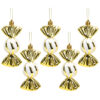 Christmas Concepts® Pack of 5-110mm Large Sweet Shaped Baubles - Shiny & Glitter Decorated - Christmas Baubles (Gold)