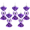Christmas Concepts® Pack of 5-110mm Large Sweet Shaped Baubles - Shiny & Glitter Decorated - Christmas Baubles (Purple)
