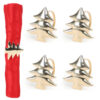 Christmas Concepts® Set of 4 Gold Napkin Rings – Luxury Christmas Serviette Holders – Table Settings (Tree)