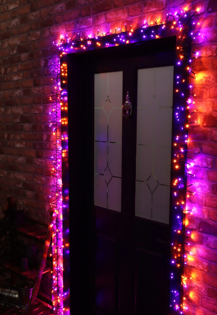 Christmas Concepts® 500 6M/20FT Orange/Purple LED Cluster Lights with 8
